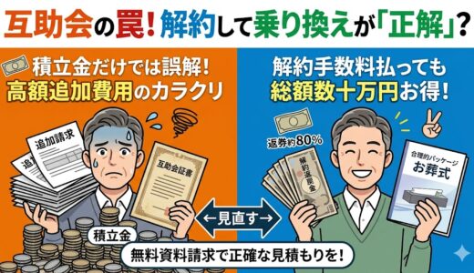 【徹底比較】互助会の解約手数料を払ってでも「よりそうお葬式」に乗り換えるべき理由
