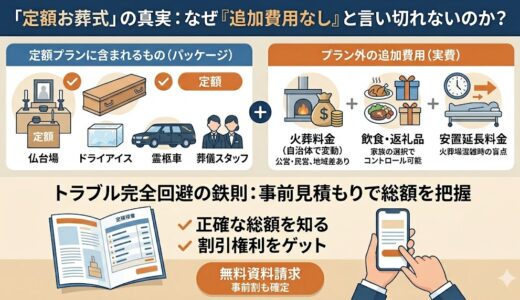 【要注意】よりそうお葬式で「追加費用」がかかる3つのケースと火葬料金の真実